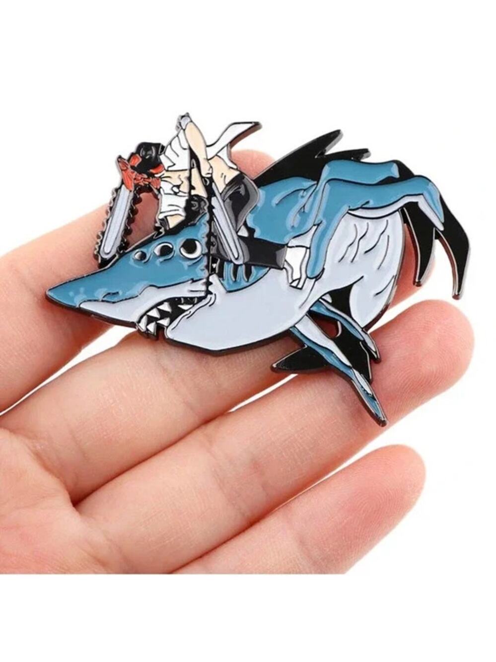 Chainsaw Man DENJI Riding A Shark Enamel Pins 22